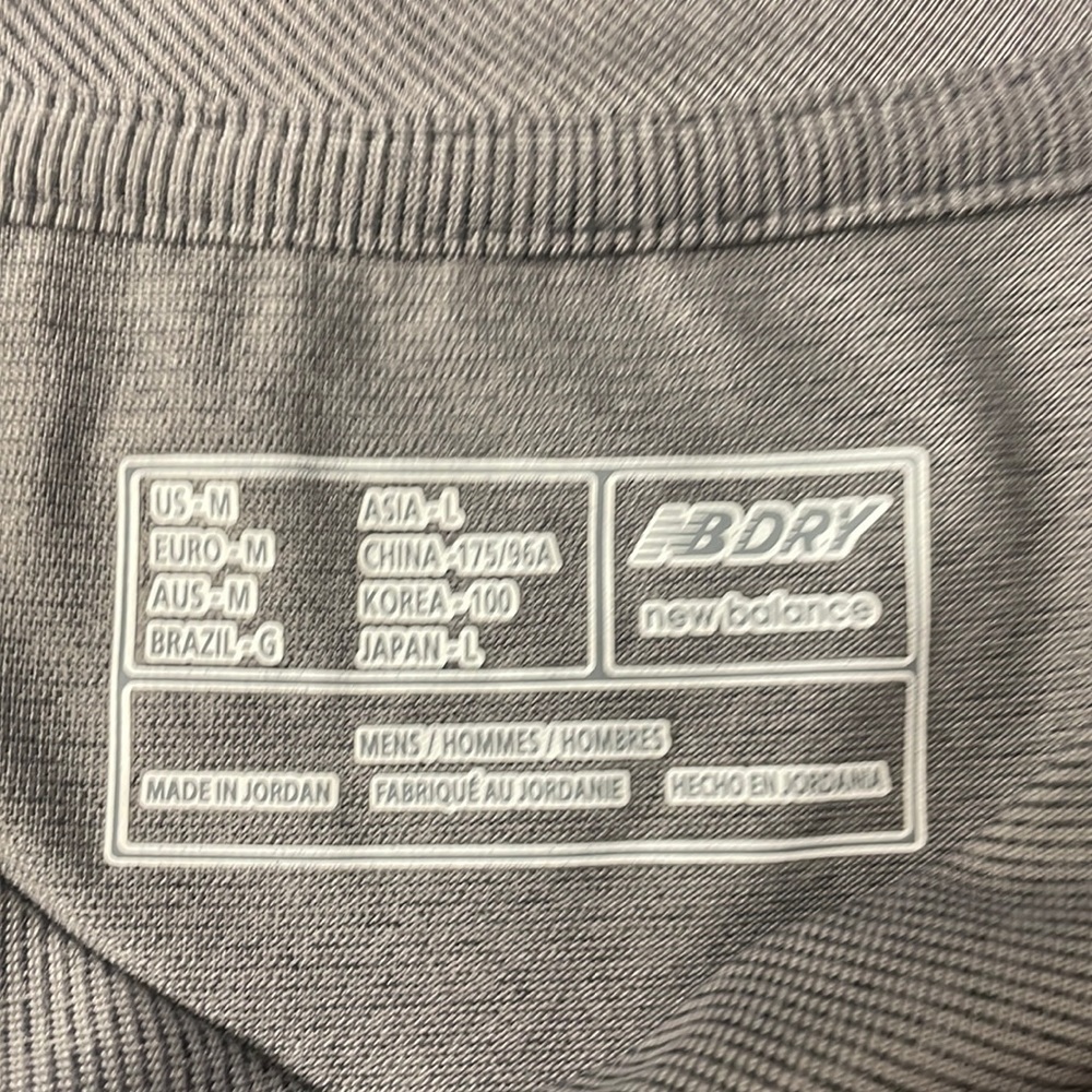New Balance Men's Running/Performance Top, Size M, grey, LIKE NEW! - Picture 2 of 7